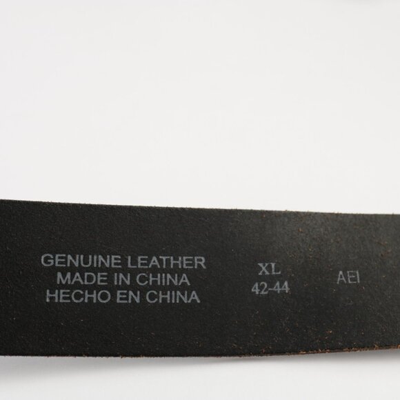 Levis Mens Belt Size XL Extra Large 42 44 Brown Leather 2" Width Work Sturdy - Picture 9 of 11